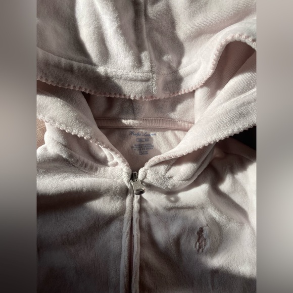 Ralph Lauren 12m velour zip up hoodie - Picture 3 of 3